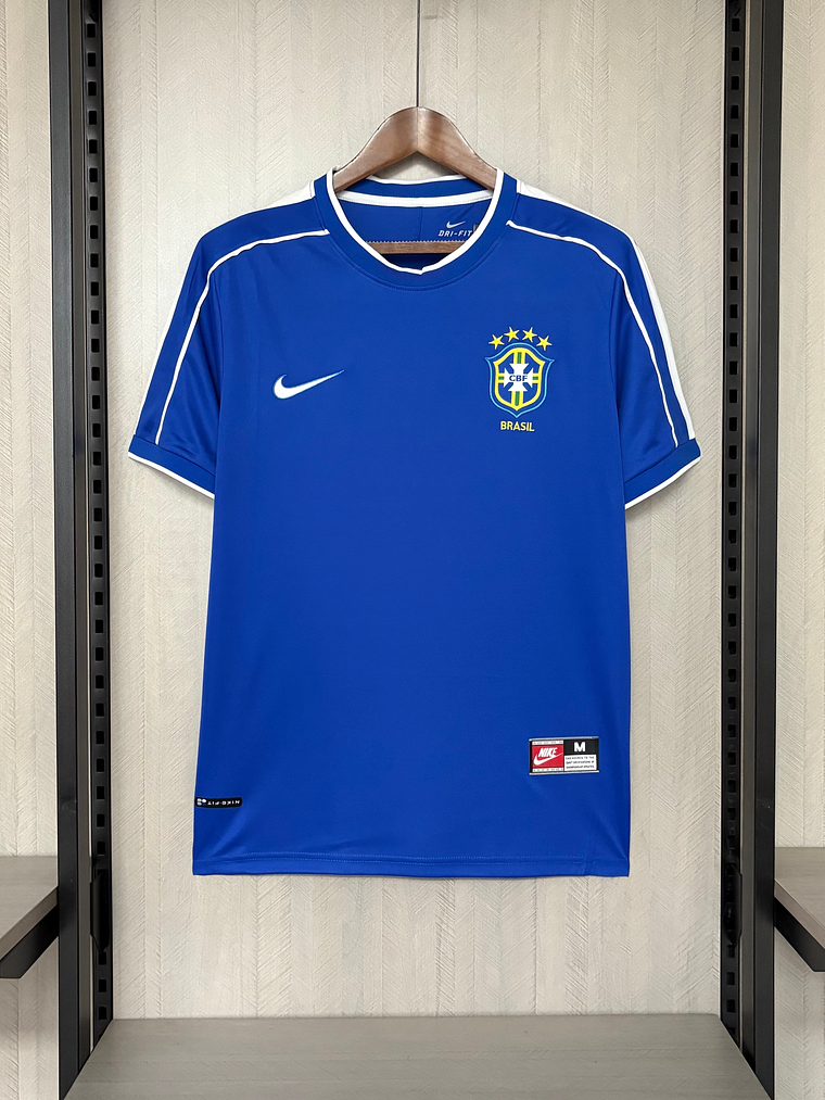 CAMISOLA DA SELEÇÃO DO BRASIL 1998 AZUL 1