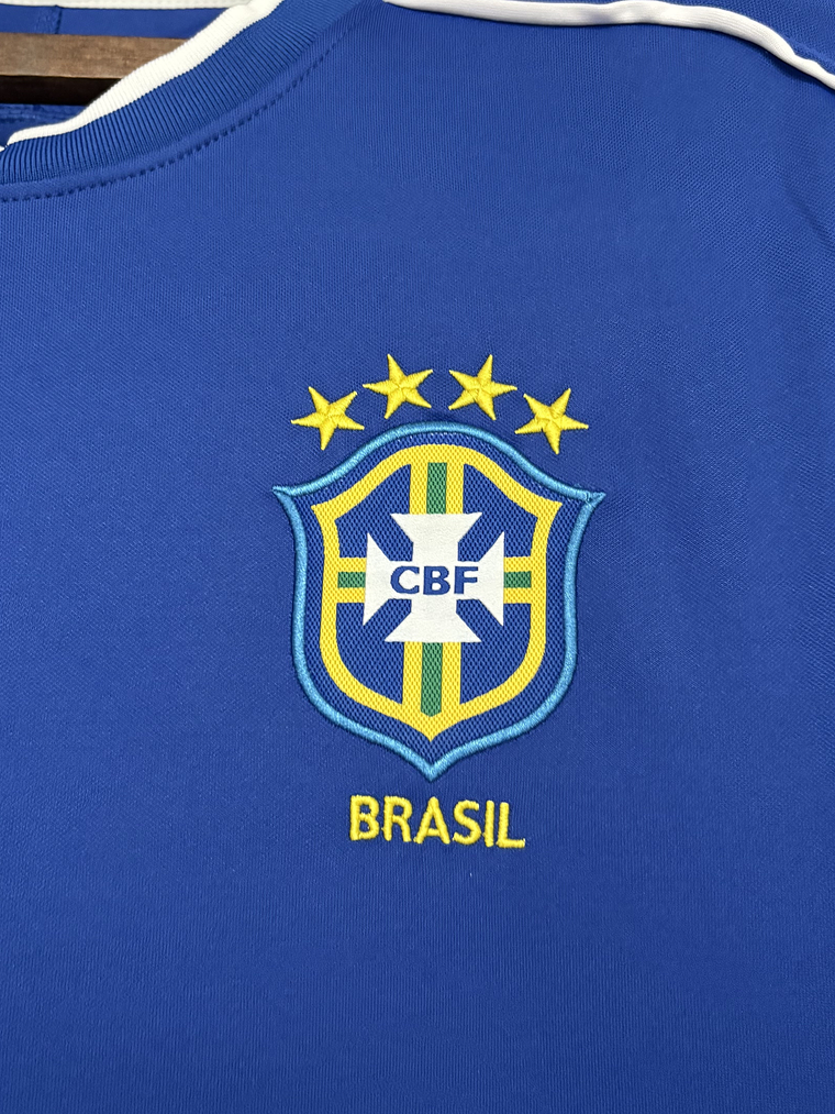 CAMISOLA DA SELEÇÃO DO BRASIL 1998 AZUL 2