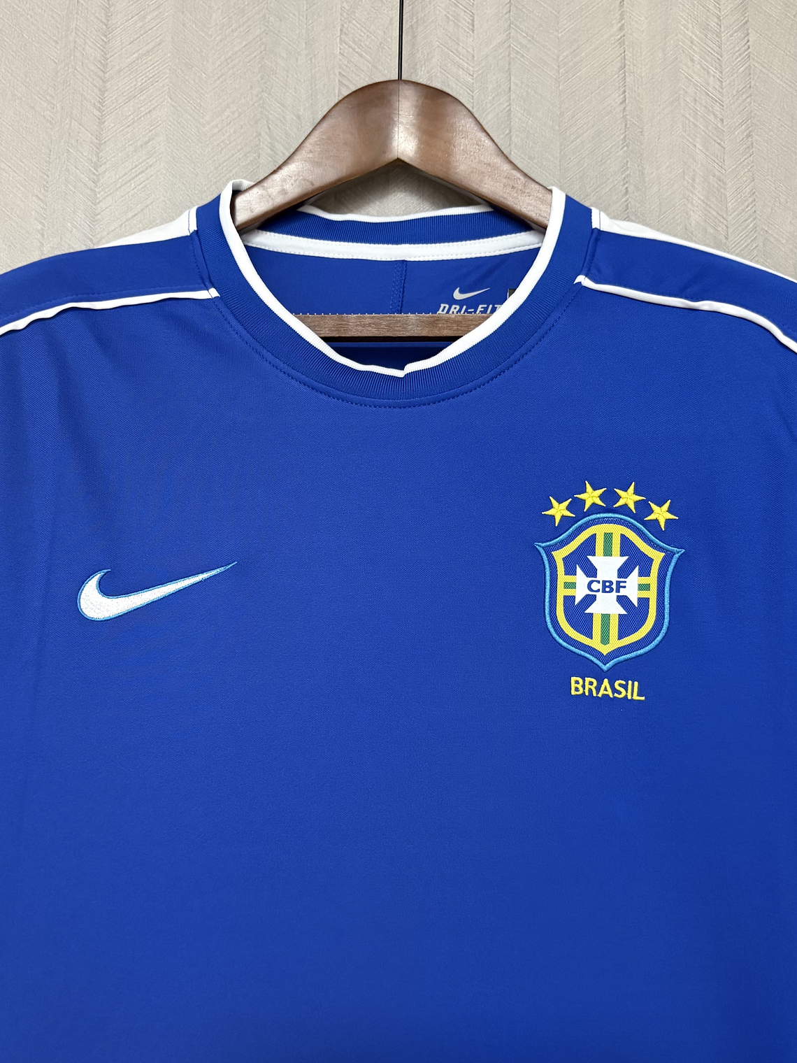 CAMISOLA DA SELEÇÃO DO BRASIL 1998 AZUL 4