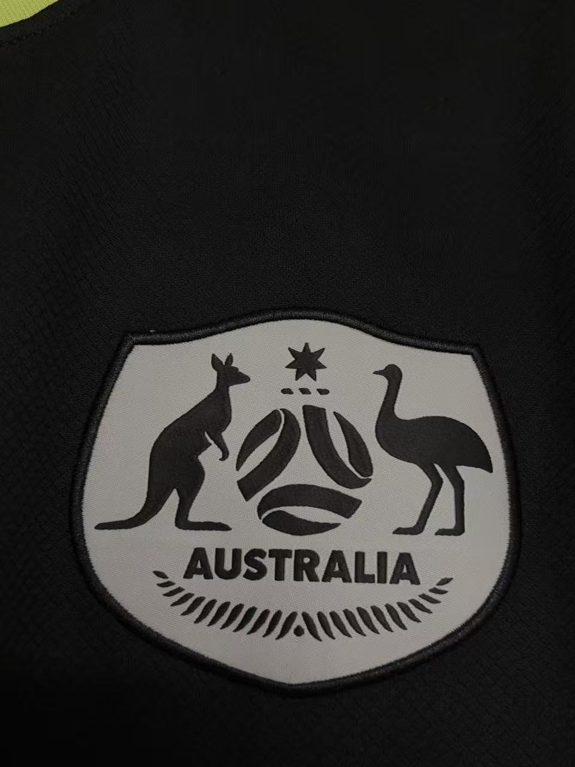CAMISOLA DA SELEÇÃO DA AUSTRALIA 25/26 PRETA 2