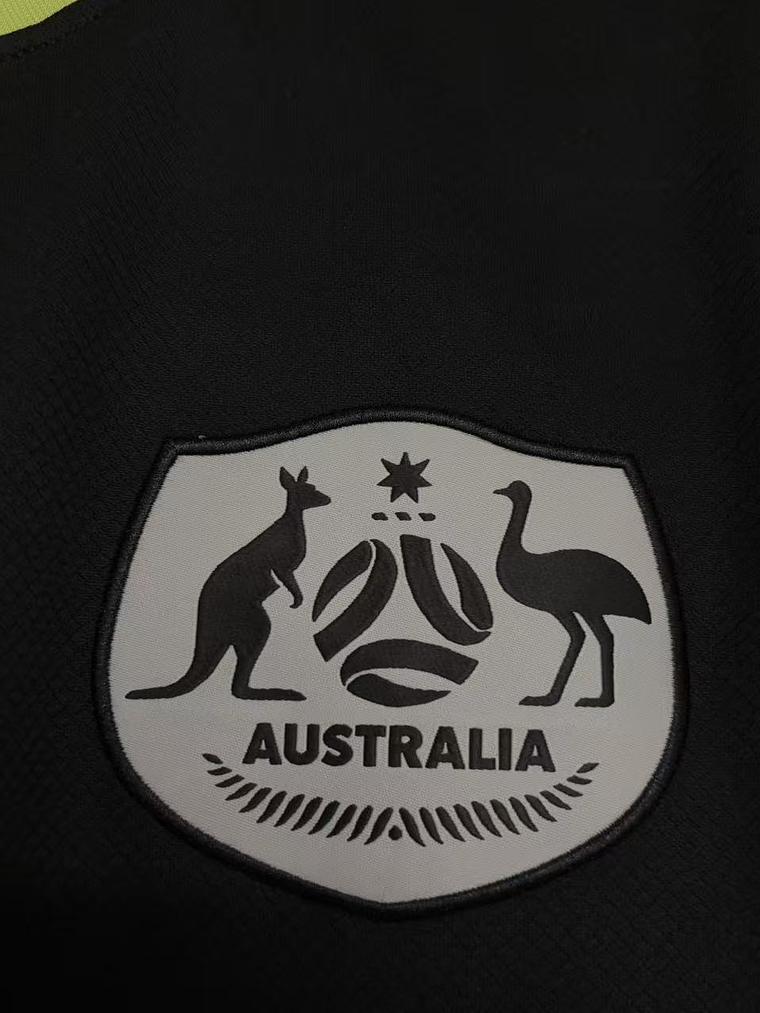 CAMISOLA DA SELEÇÃO DA AUSTRALIA 25/26 PRETA 2