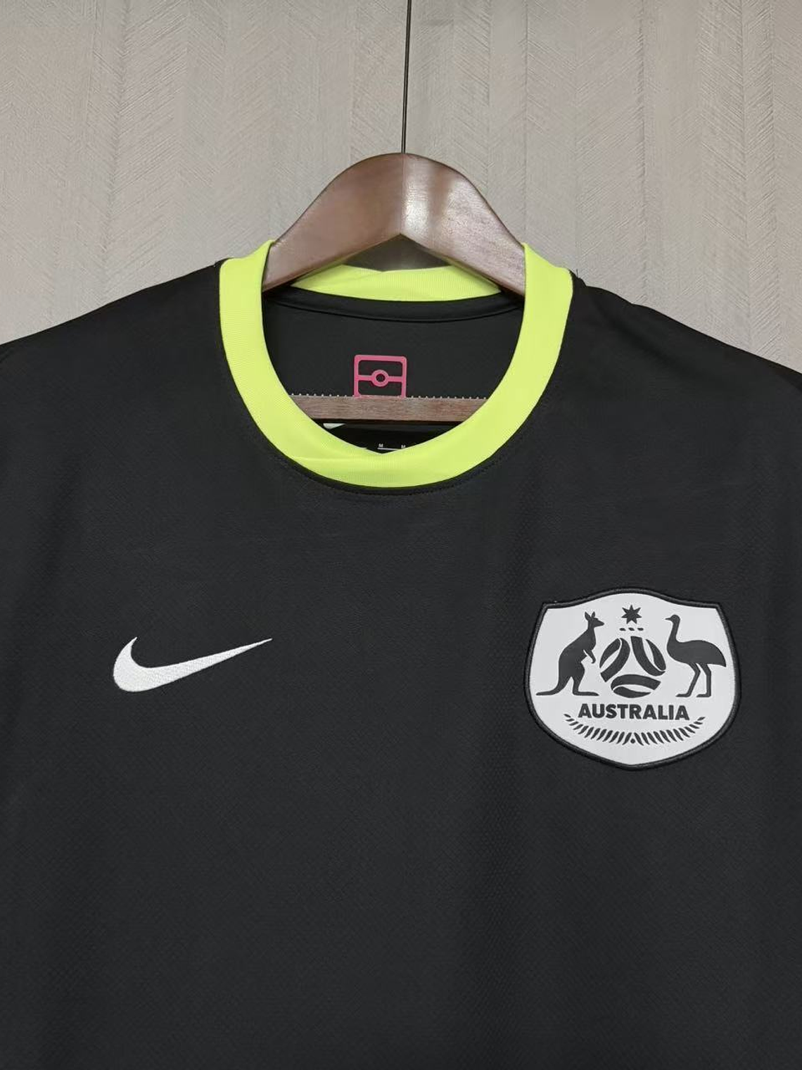 CAMISOLA DA SELEÇÃO DA AUSTRALIA 25/26 PRETA 4