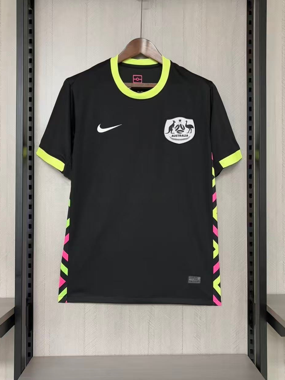 CAMISOLA DA SELEÇÃO DA AUSTRALIA 25/26 PRETA 1
