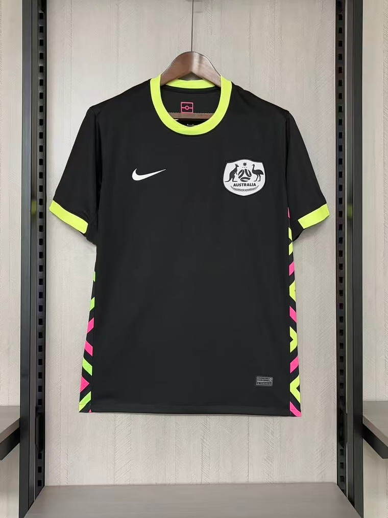CAMISOLA DA SELEÇÃO DA AUSTRALIA 25/26 PRETA 1