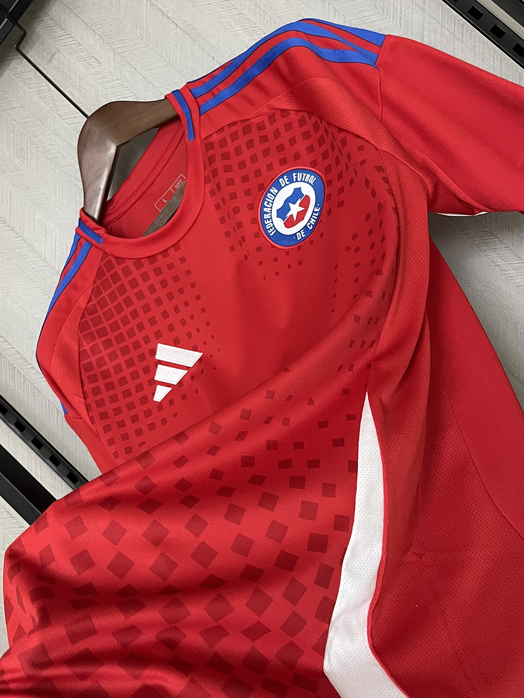 CAMISOLA DA SELEÇÃO DO CHILE 24/25 - VERMELHO 3