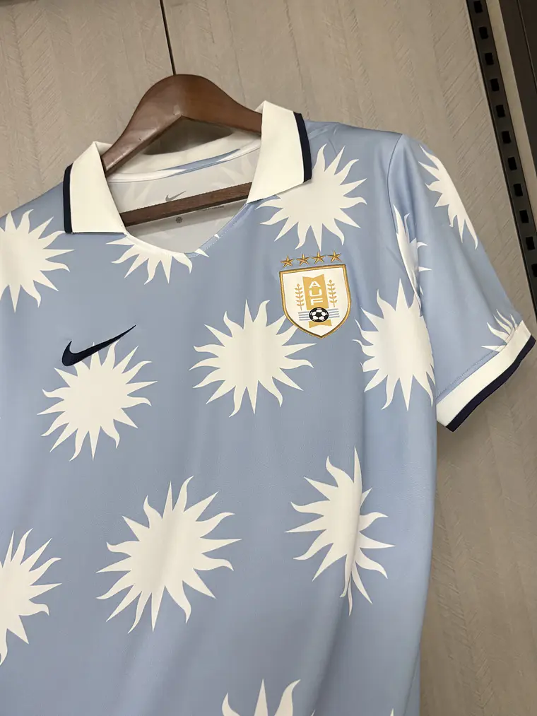 CAMISOLA DA SELEÇÃO DO URUGUAY 2026 - POLO - AZUL 2
