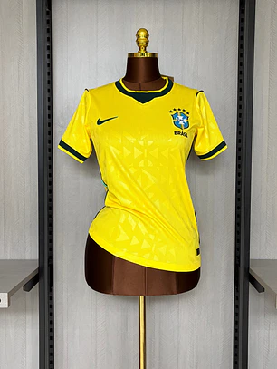 CAMISOLA DA SELEÇÃO DO BRASIL 2026 AMARELO FEMININA 