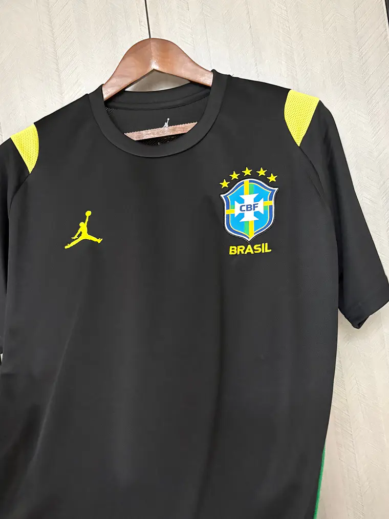 CAMISOLA DA SELEÇÃO DO BRASIL - TREINO - 2026 PRETO 2