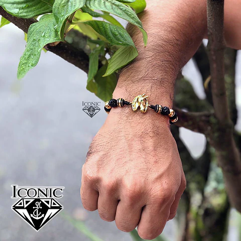 Pulsera con Neopreno Acero y Caballo