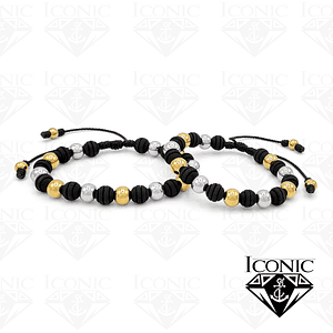 Pulseras para Parejas con Neopreno y Acero