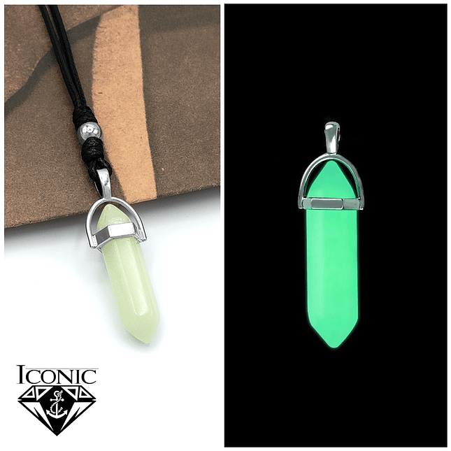 Collar Péndulo Luminoso Fluorescente Verde 1