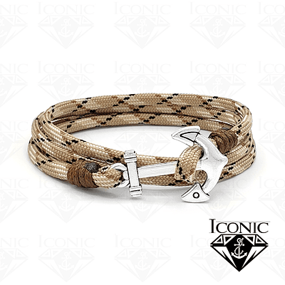 Pulsera Paracord Camuflado con Ancla