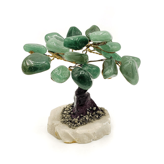 Arbol de Vida Decorativo Piedra Cuarzo Verde 1