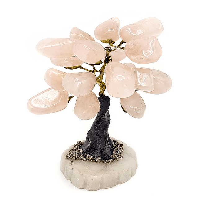 Arbol de la Felicidad Cuarzo Rosa Amor Energías 1