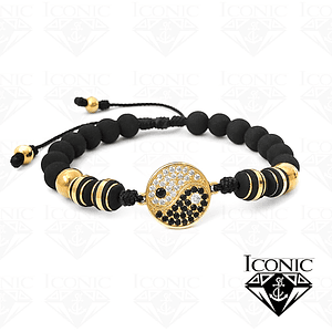 Pulsera Yin Yang Neopreno y Acero