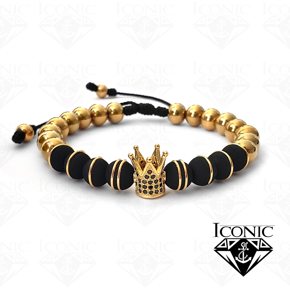 Pulsera con Neopreno, Acero y Corona