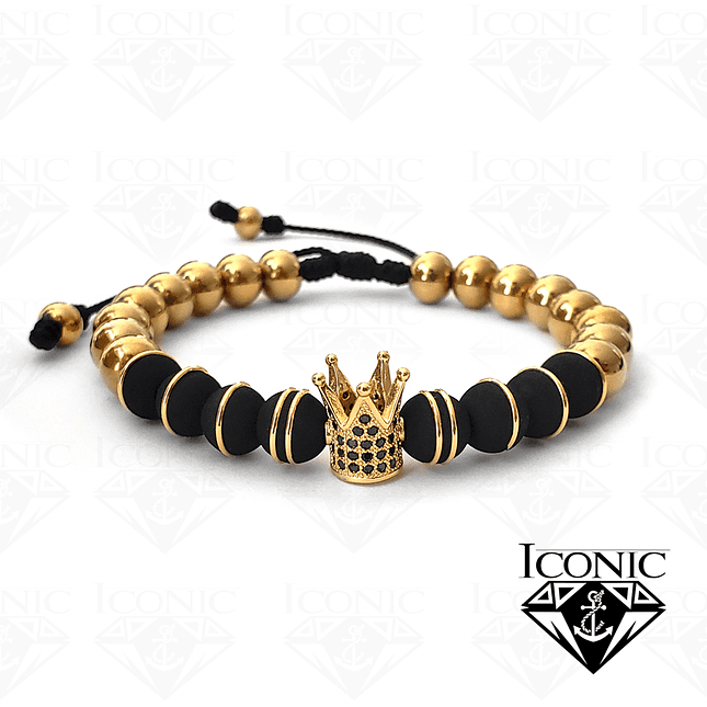 Pulsera con Neopreno, Acero y Corona 1