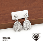 Topos Aretes San Benito de Abad Plata 925 Italiana