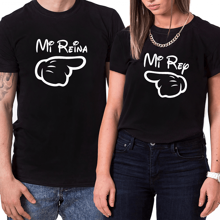 Par de Camisetas Mi Rey - Mi Reina para Parejas