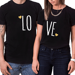 Par de Camisetas LOVE para Parejas