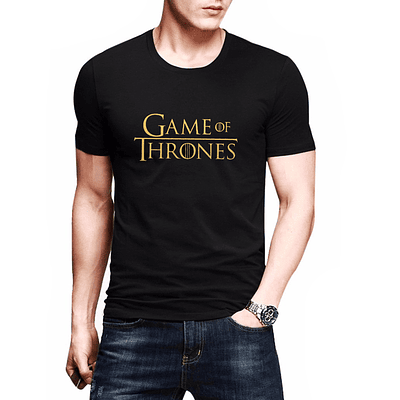 Camiseta Game of Thrones Caballero  - NEGRO