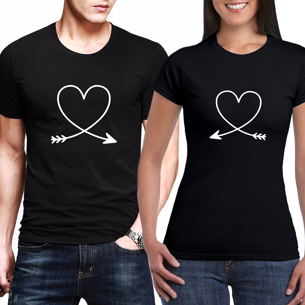 Camisetas Flecha Corazón para Parejas