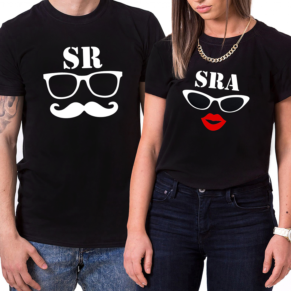 Camisetas SR y SRA para Parejas