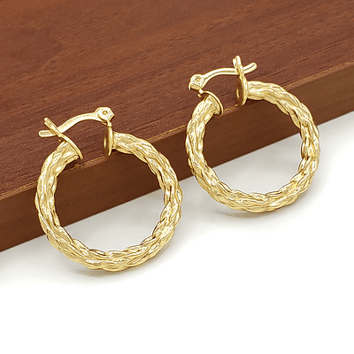 Aretes Candongas Oro Laminado 18k