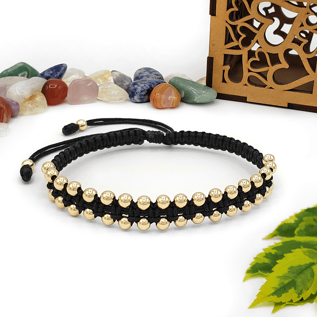 Pulsera Tejida con Oro Laminado 18k 1