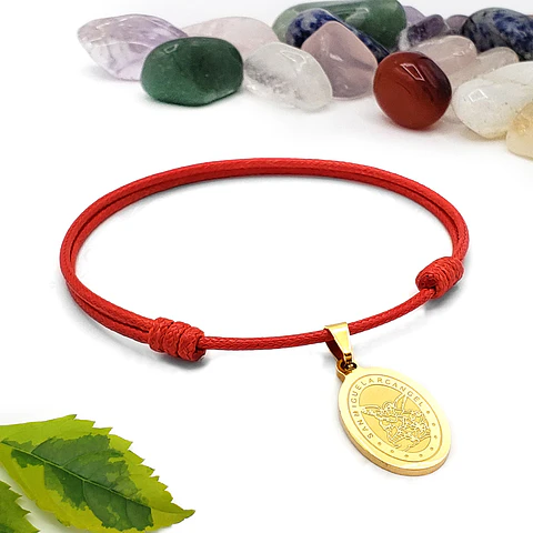 Pulsera Arcángel San Miguel Acero Amuleto Protección 