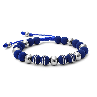 Pulsera con Neopreno y Acero - AZUL