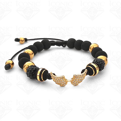 Pulsera con Neopreno Acero y Alas