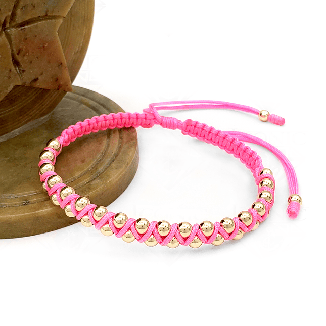 Pulsera Tejida con Oro Laminado 18k 5