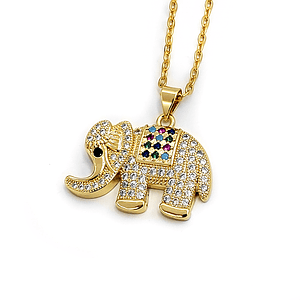 Cadena Acero con Dije Elefante