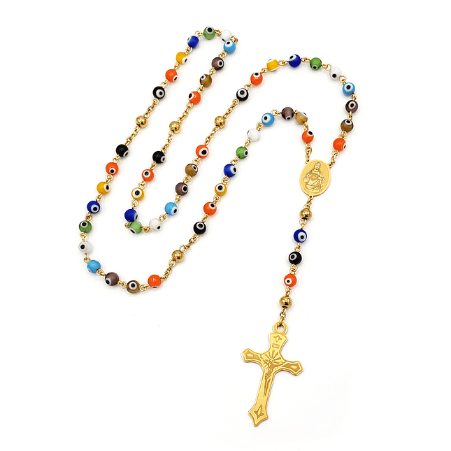 Rosario Camándula Acero Ojo Turco 6mm 1