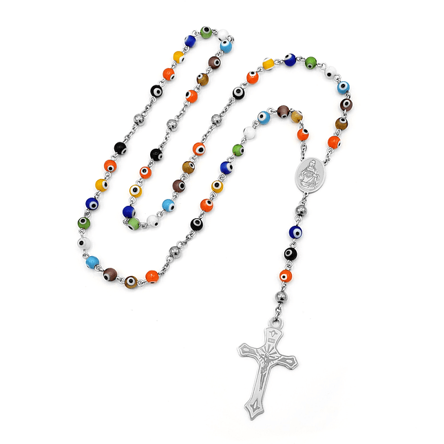 Rosario Camándula Acero Ojo Turco 6mm 2