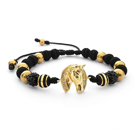Pulsera con Neopreno Acero y Caballo