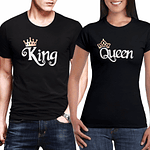 Camisetas King and Queen para Parejas