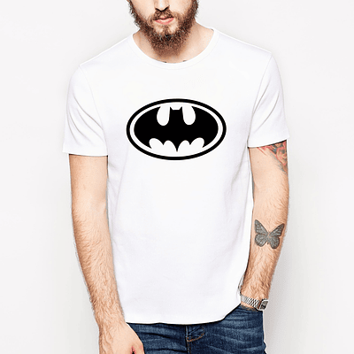 Camiseta Batman para Caballero - BLANCO