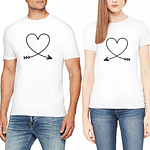 Camisetas Flecha Corazón para Parejas