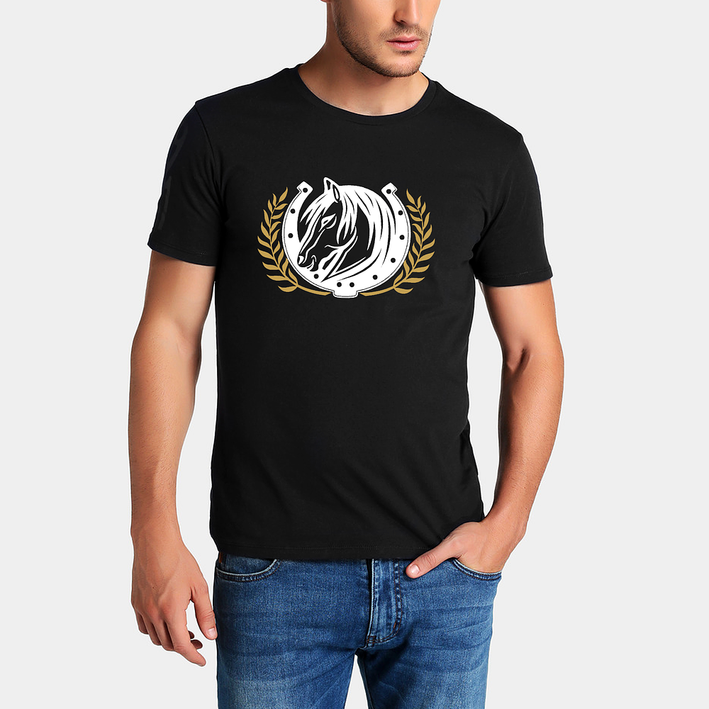 Camiseta Caballo Herradura para Caballero