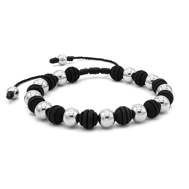 Pulsera con Neopreno y Acero 3
