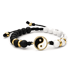 Pulsera Yin Yang Howlita y Ónix Mate