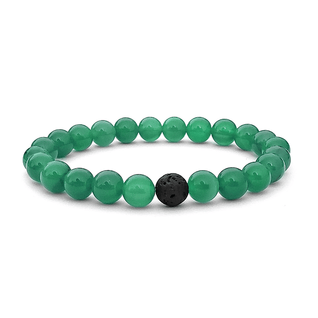 Pulsera con Piedra Jade y Volcanica 1