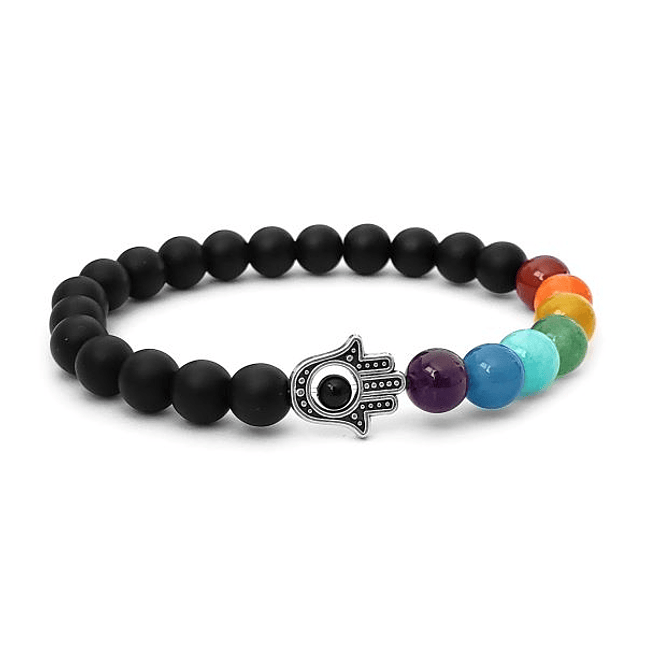 Pulsera 7 Chakras Mano de Fátima Hamsa Jamsa 1