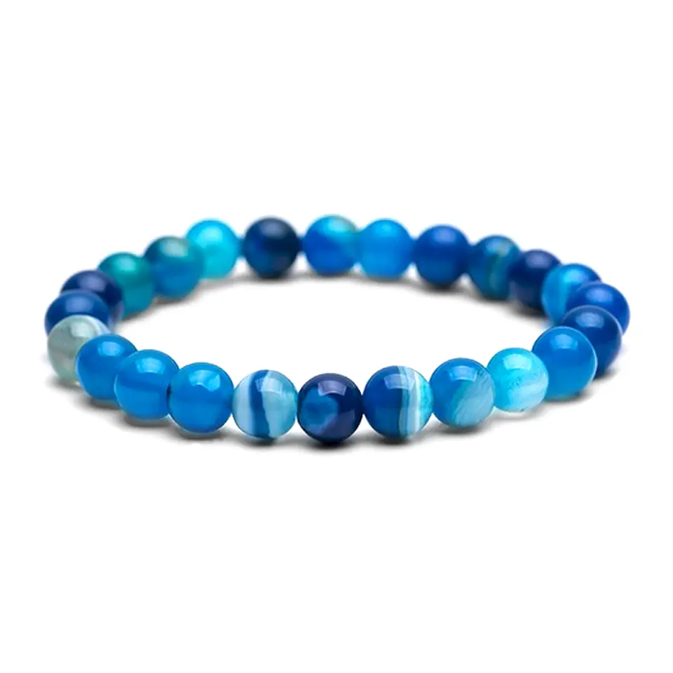 Pulsera Piedra Ágata Botswana 8mm 1