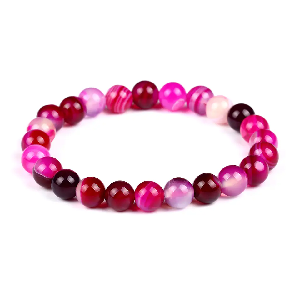 Pulsera Piedra Ágata Botswana 8mm 2
