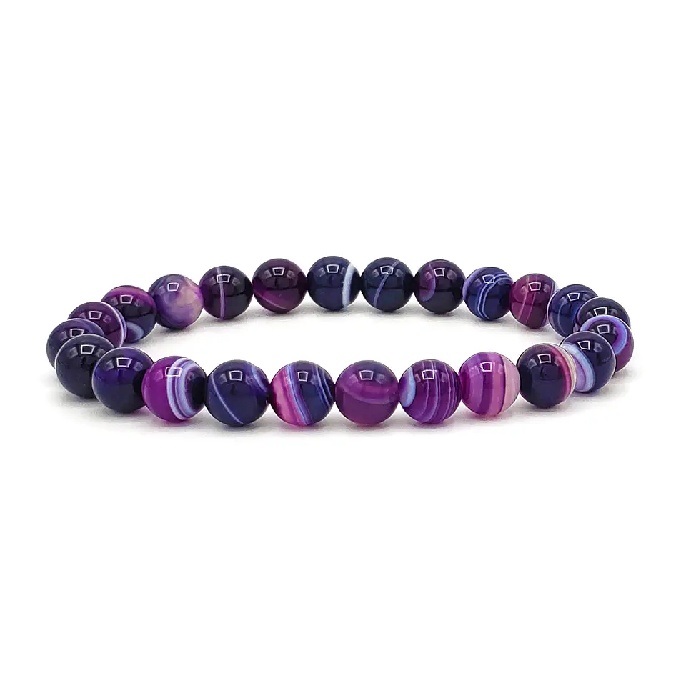 Pulsera Piedra Ágata Botswana 8mm 3