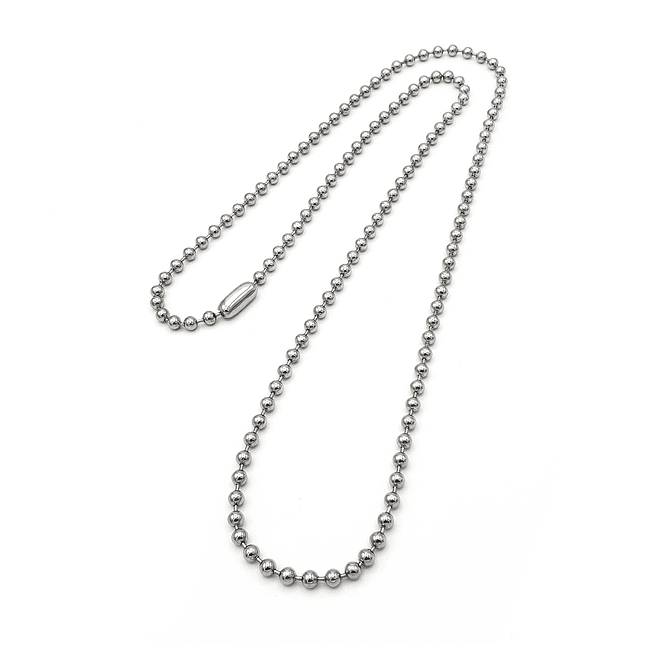 Collar Cadena Militar Acero Inoxidable 4