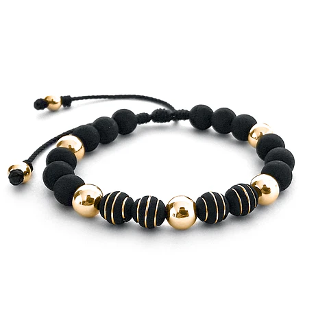 Pulsera con Neopreno Oro Laminado 18K